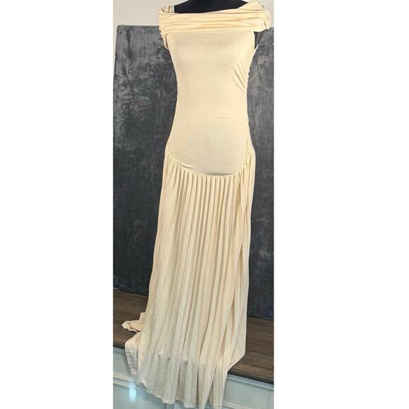 NWT Lioness Field Of Dreams Maxi Dress Women’s Small Oatmeal - Picture 1 of 10